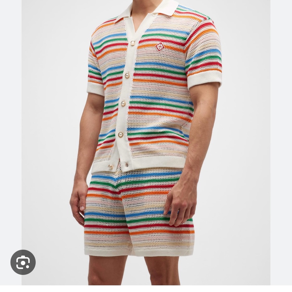 Casablanca men multicolor knitted set brand new never worn